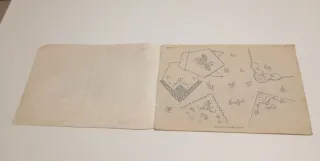 RARO JUEGO DE CAMA COMPLETO SIN MARCAR,GOLVI 1950