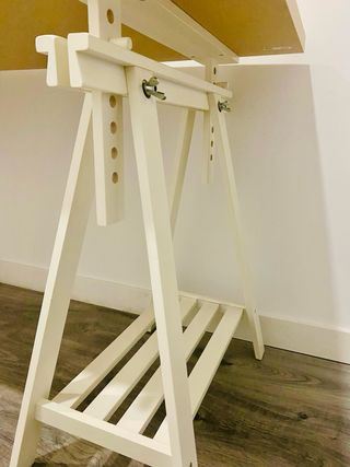 Escritorio Ikea madera y metal