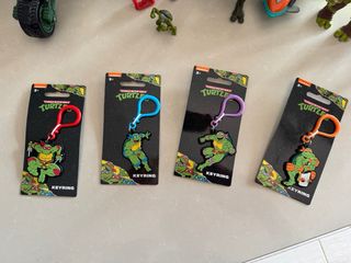Lotto Tartarughe Ninja Action Figures-Portachiavi