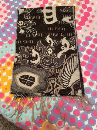 Bufanda Tous HEAVEN Negra/Beige Vintage