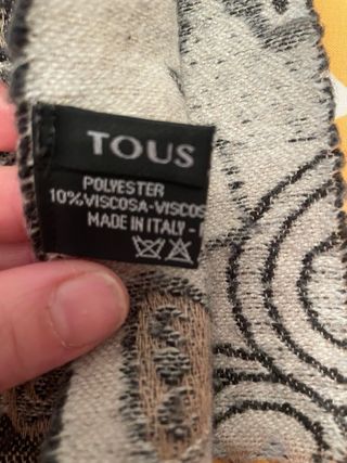 Bufanda Tous HEAVEN Negra/Beige Vintage