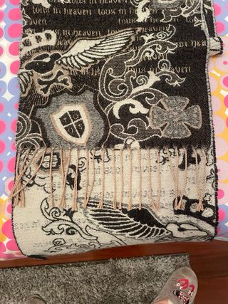 Bufanda Tous HEAVEN Negra/Beige Vintage