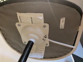 Silla giratoria IKEA ÖRFJÄLL blanca y gris