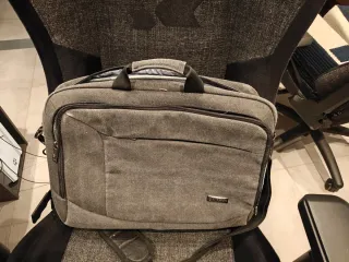 Maletín ordenador Evercase gris