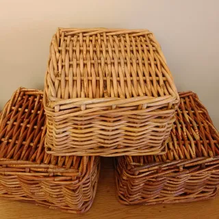 Cestas de mimbre (3 unidades)