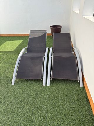 2 Tumbonas de exterior
