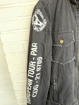 VINTAGE cazadora fina negra DIESEL talla XXL