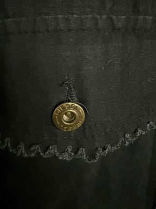 VINTAGE cazadora fina negra DIESEL talla XXL
