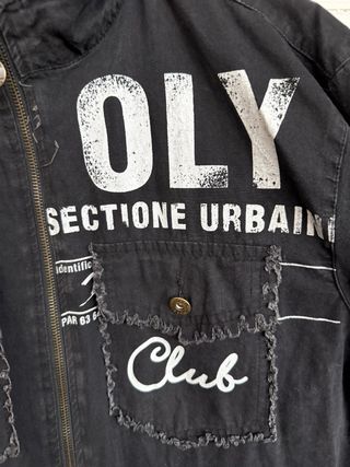 VINTAGE cazadora fina negra DIESEL talla XXL