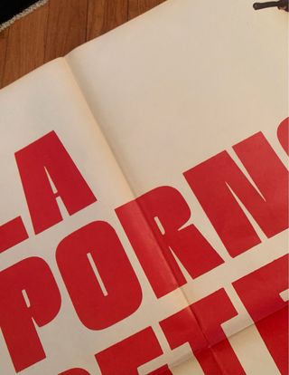 Manifesto La Porno Detective 4 fogli