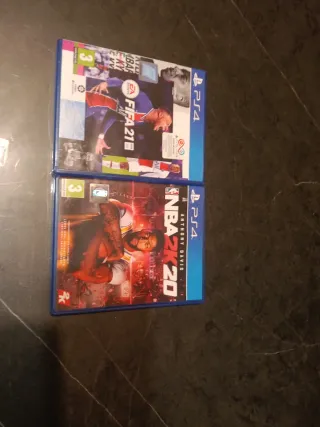 Juegos PS4 FIFA 21 y NBA 2K20
