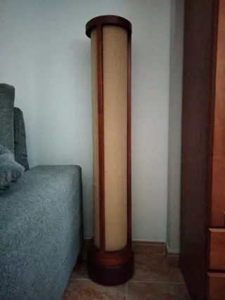 Lámpara de pie madera cerezo