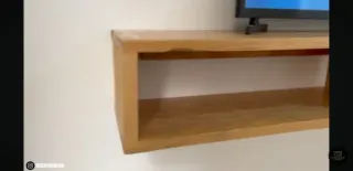 Mueble flotante madera TV