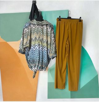 Completo donna fantasia zig-zag