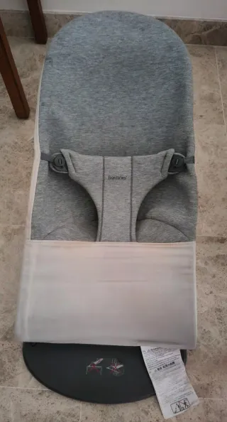 Hamaca BabyBjorn Bliss Gris Claro Jersey 3D