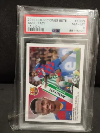 Cromo rookie PSA 8 Ansu Fati 2019 Colecciones Est
