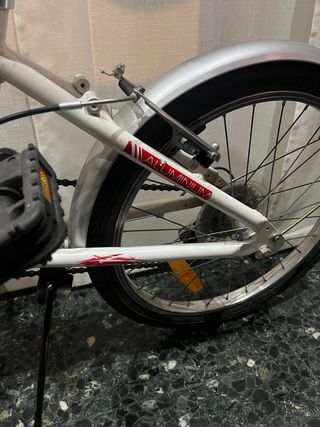 Bicicleta Plegable Blanca