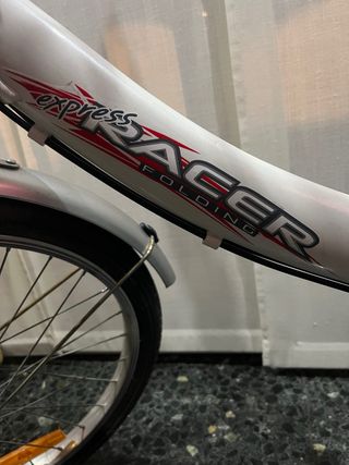 Bicicleta Plegable Blanca