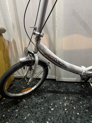 Bicicleta Plegable Blanca