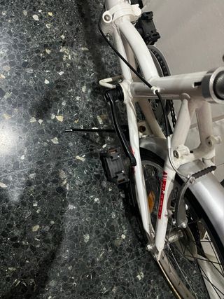 Bicicleta Plegable Blanca
