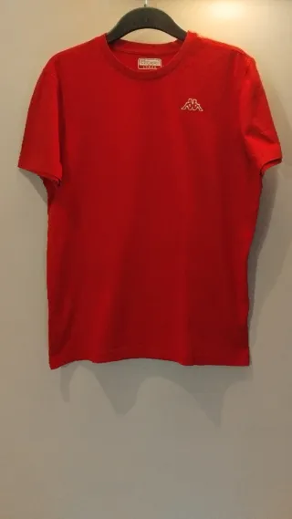 T-shirt rossa Kappa taglia L