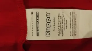 T-shirt rossa Kappa taglia L