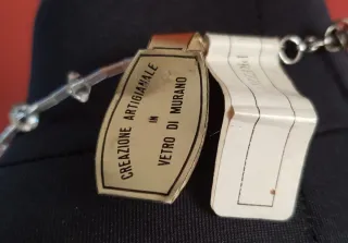 Collana Cerimonia Vetro Murano Oro Bianco