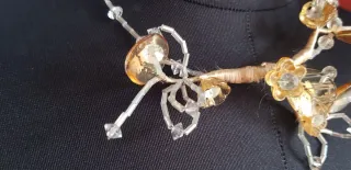 Collana Cerimonia Vetro Murano Oro Bianco