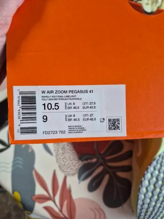 Zapatillas Nike Hombre Talla 42,5 Verde y Amarillo