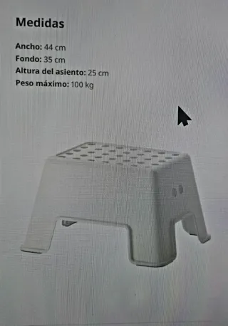 Taburete Ikea Blanco