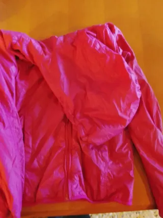 Giubbotto donna fucsia con cappuccio