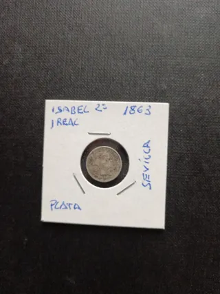 Monedas Isabel II y Alfonso XIII Plata