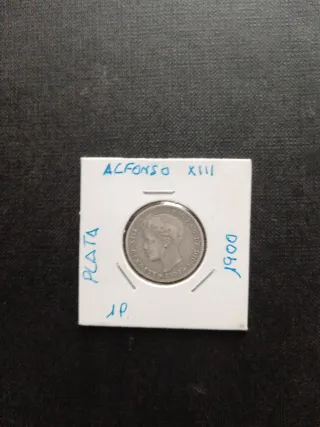 Monedas Isabel II y Alfonso XIII Plata