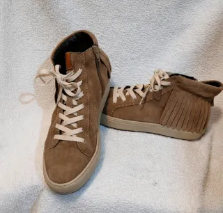 Botín Geox ante beige/marrón