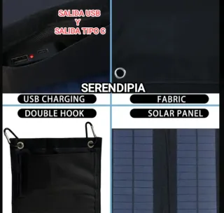 Cargador Solar Plegable (6 paneles)