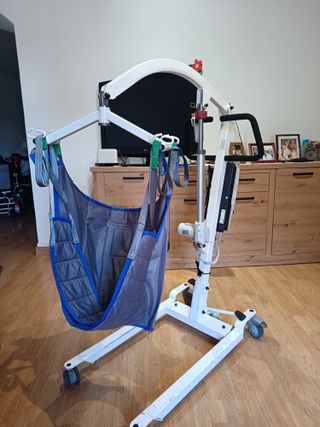 Silla eléctrica,cojín, grúa,arnés, silla baño