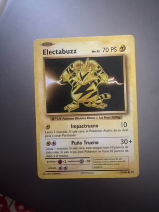 Carta Pokémon Electabuzz 1ª Generación