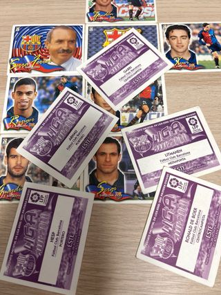 Lote 13 cromos FC Barcelona 2000-2001