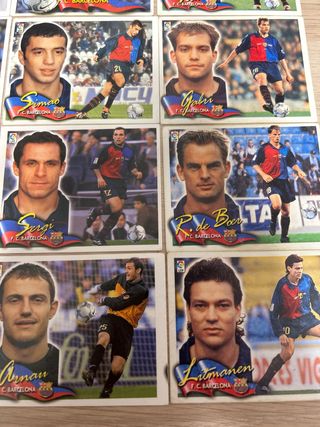 Lote 13 cromos FC Barcelona 2000-2001