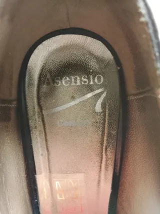 Zapatos de ante negros T.38