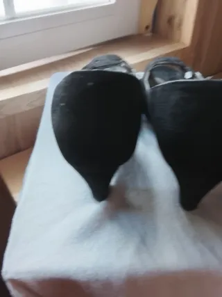 Zapatos de ante negros T.38