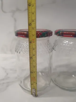 2 Botes de cristal con tapa