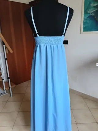 Abito lungo donna azzurro