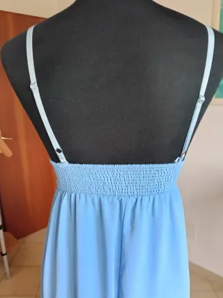 Abito lungo donna azzurro