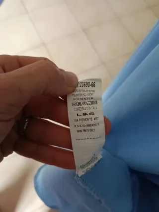 Abito lungo donna azzurro