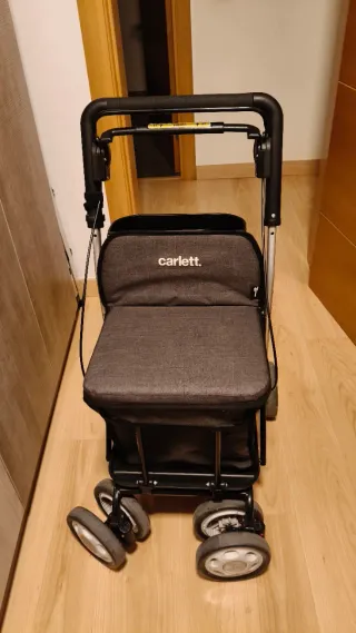 Andador carrito con asiento plega. Para mayores