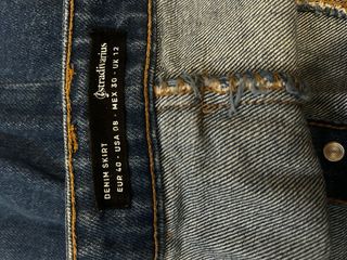 Falda vaquera con botones