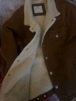 Chaqueta cazadora Pana Borrego Marrón Talla S