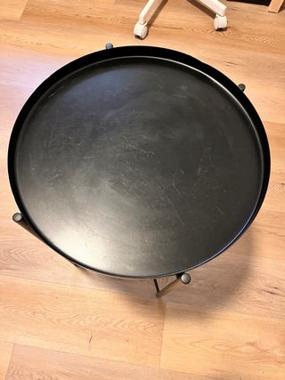 Mesa auxiliar negra Ikea Gladom
