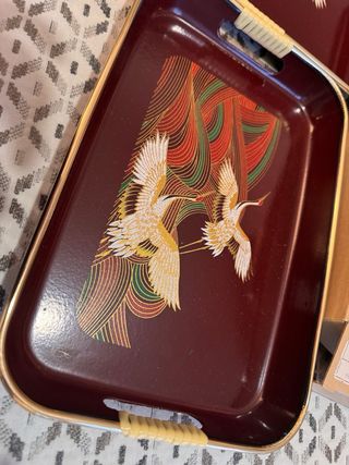 Bandejas japonesas vintage 1970s